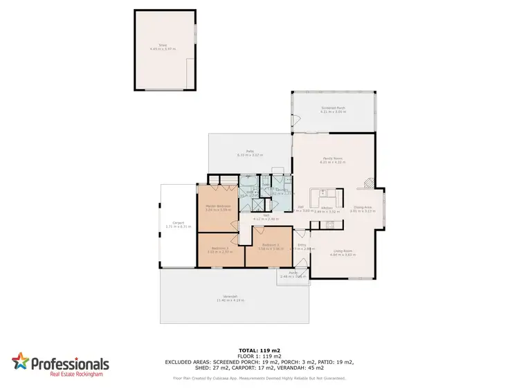 Floorplan of Homely house listing, 10 Atherton Close, Greenfields WA 6210