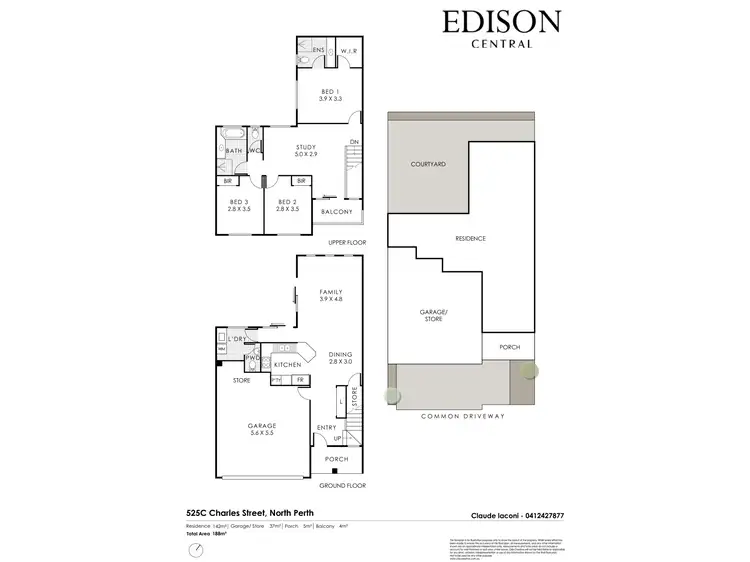 Floorplan of Homely house listing, 3/525 Charles Street, North Perth WA 6006
