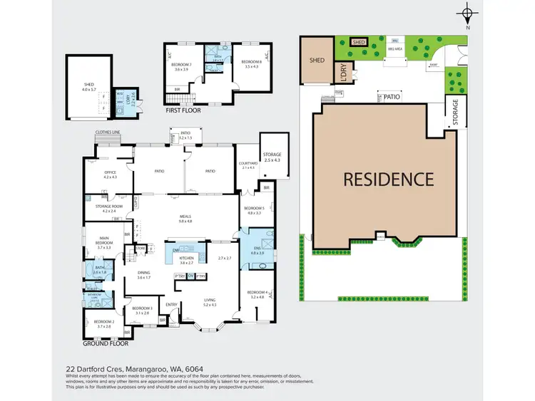 Floorplan of Homely house listing, 22 Dartford Crescent, Marangaroo WA 6064