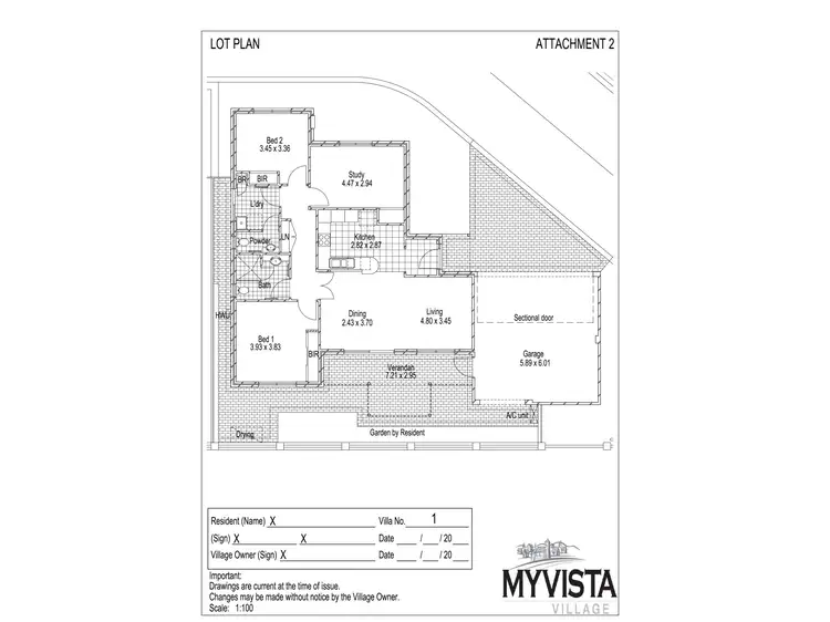 Floorplan of Homely retirement listing, 1/11 Nugent Street, Balcatta WA 6021