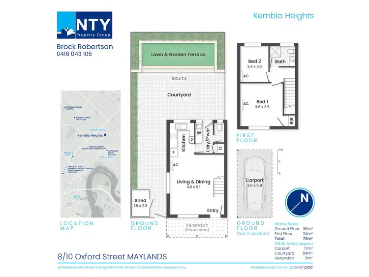 Floorplan of Homely townhouse listing, 8/10 Oxford Street, Maylands WA 6051