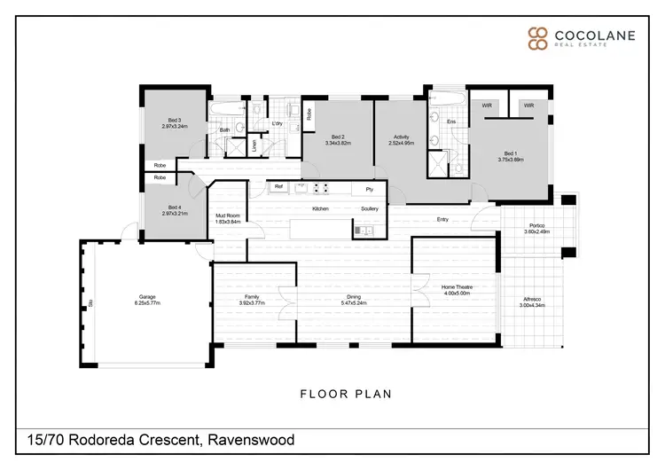 Floorplan of Homely house listing, 15/70 Rodoreda Crescent, Ravenswood WA 6208