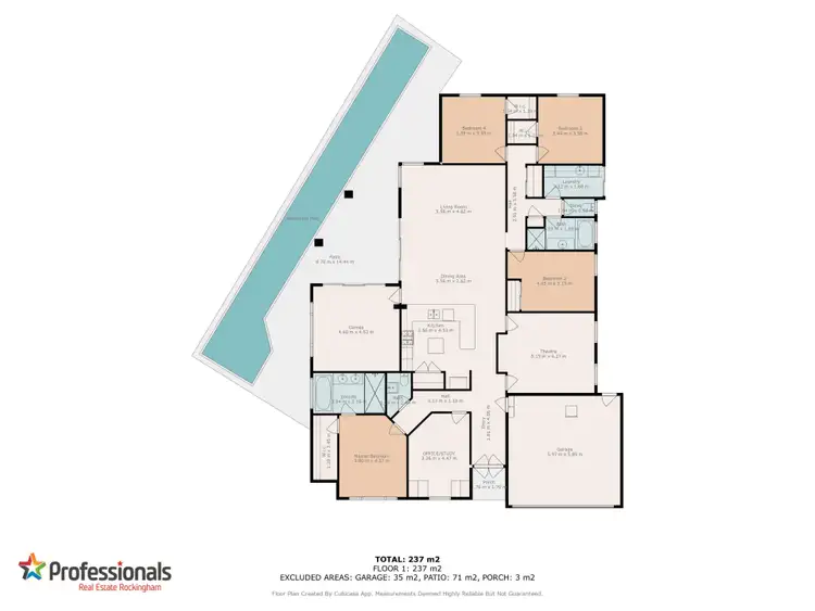 Floorplan of Homely house listing, 63 Harrington Waters Drive, Waikiki WA 6169