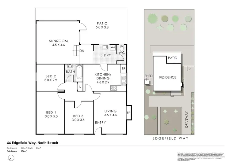 Floorplan of Homely house listing, 66 Edgefield Way, North Beach WA 6020