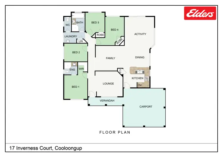 Floorplan of Homely house listing, 17 Inverness Court, Cooloongup WA 6168
