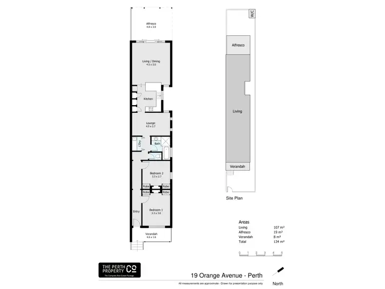 Floorplan of Homely house listing, 19 Orange Avenue, Perth WA 6000