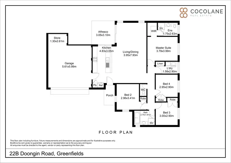 Floorplan of Homely house listing, 22B Doongin Road, Greenfields WA 6210