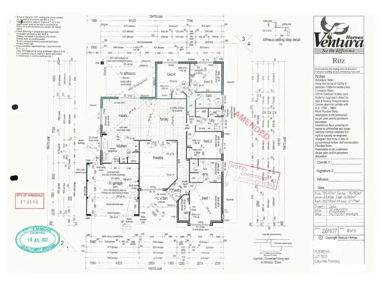 Floorplan of Homely house listing, 58 Columbia Parkway, Piara Waters WA 6112