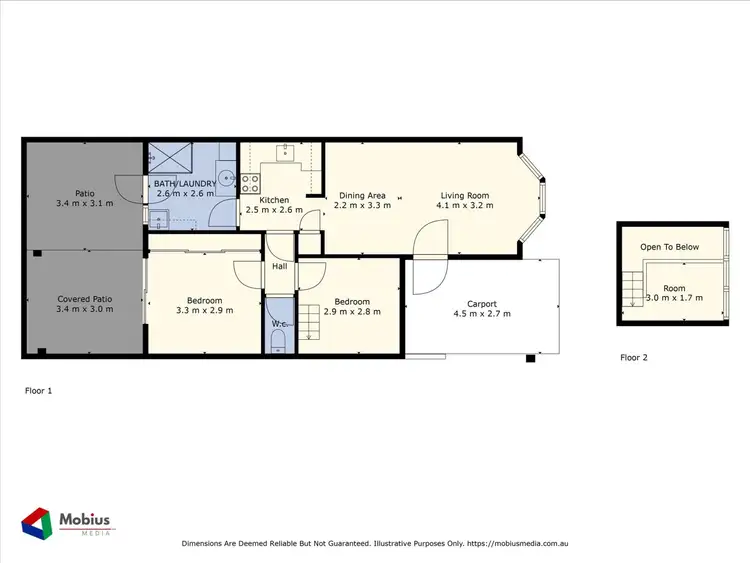 Floorplan of Homely villa listing, 2/20 Kelvin Street, Maylands WA 6051