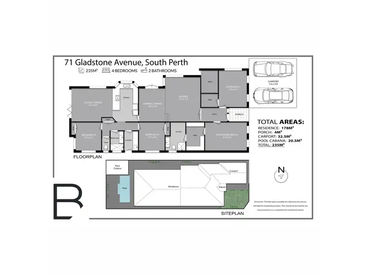 Floorplan of Homely house listing, 71 Gladstone Avenue, South Perth WA 6151