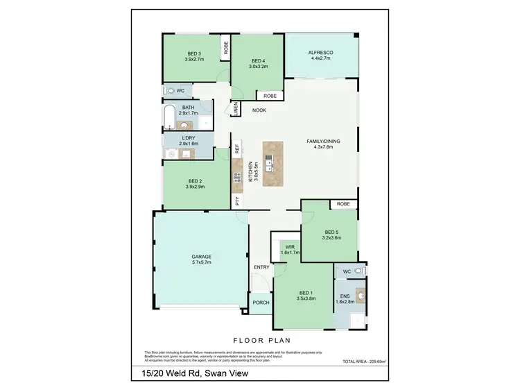 Floorplan of Homely house listing, 15/20 Weld Road, Swan View WA 6056