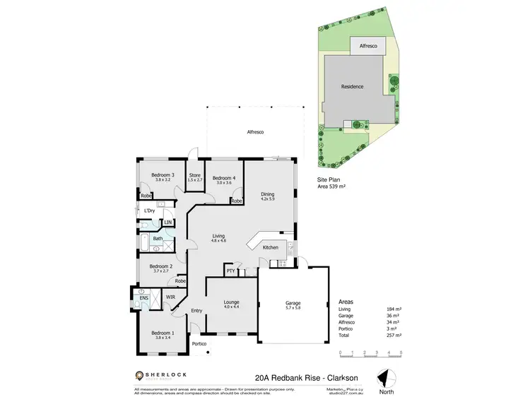 Floorplan of Homely house listing, 20A Redbank Rise, Clarkson WA 6030
