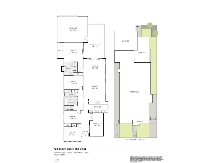 Floorplan of Homely house listing, 72 Pavilion Circle, The Vines WA 6069