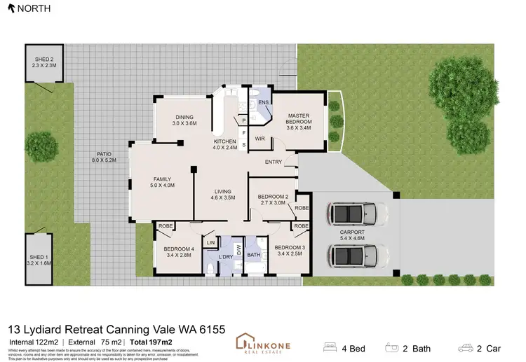 Floorplan of Homely house listing, 13 Lydiard Retreat, Canning Vale WA 6155