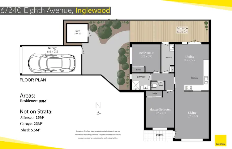 Floorplan of Homely villa listing, 6/240 Eighth Avenue, Inglewood WA 6052