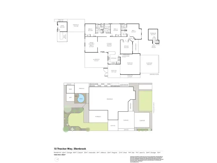Floorplan of Homely house listing, 10 Thacker Way, Ellenbrook WA 6069
