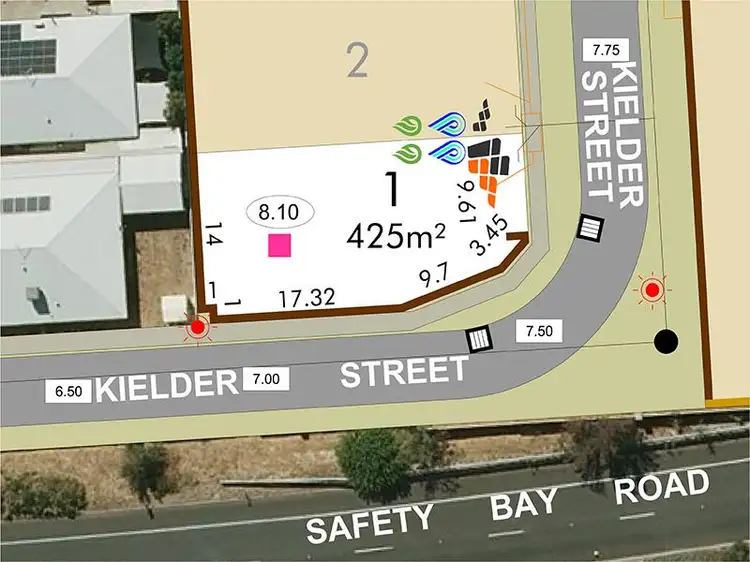 Floorplan of Homely land listing, Lot 1, Kielder Street, Waikiki WA 6169
