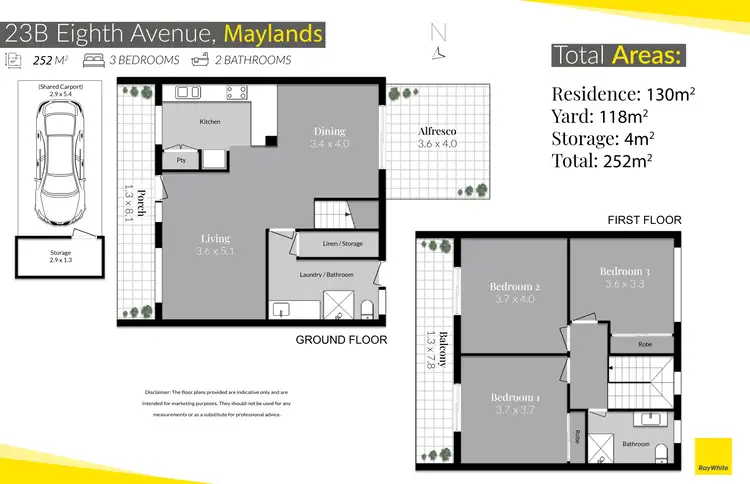 Floorplan of Homely townhouse listing, 23B Eighth Avenue, Maylands WA 6051