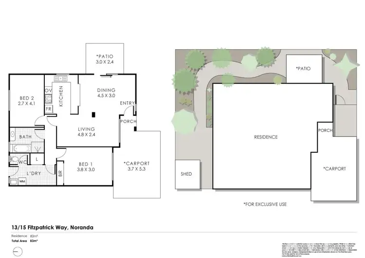 Floorplan of Homely villa listing, 13/15 Fitzpatrick Way, Noranda WA 6062