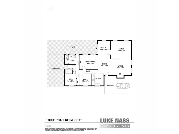 Floorplan of Homely house listing, 6 Dixie Road, Kelmscott WA 6111