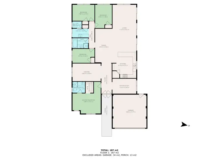 Floorplan of Homely house listing, 4 Stanford Drive, Abbey WA 6280