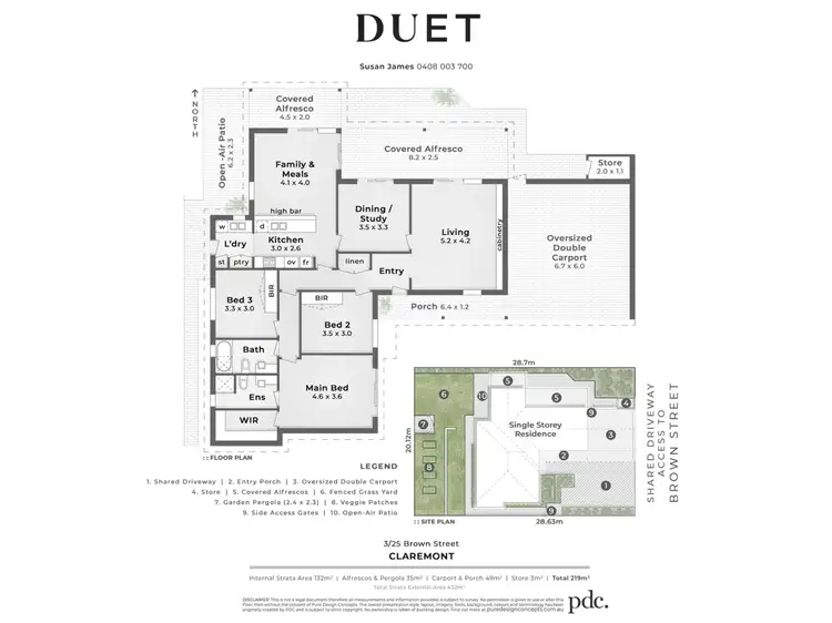 Floorplan of Homely house listing, 3/25 Brown Street, Claremont WA 6010