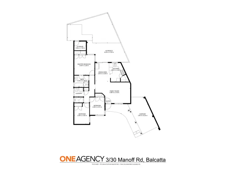 Floorplan of Homely villa listing, 3/30 Manoff Road, Balcatta WA 6021