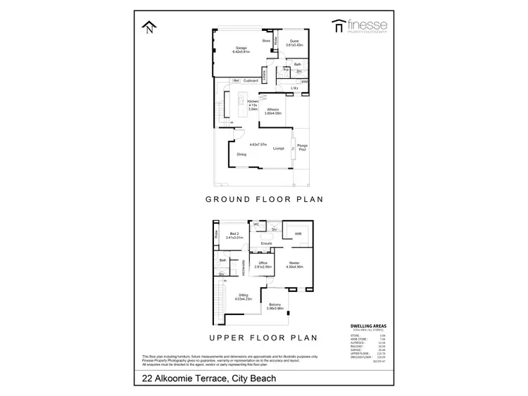 Floorplan of Homely house listing, 22 Alkoomie Terrace, City Beach WA 6015