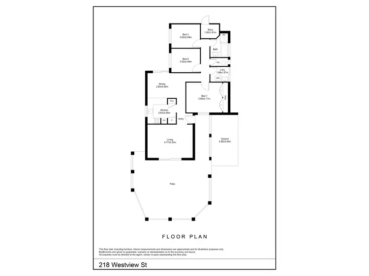 Floorplan of Homely house listing, 1/218 Westview Street, Scarborough WA 6019