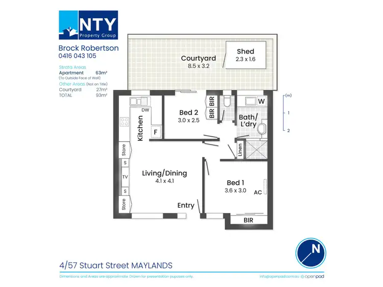 Floorplan of Homely apartment listing, 4/57 Stuart Street, Maylands WA 6051