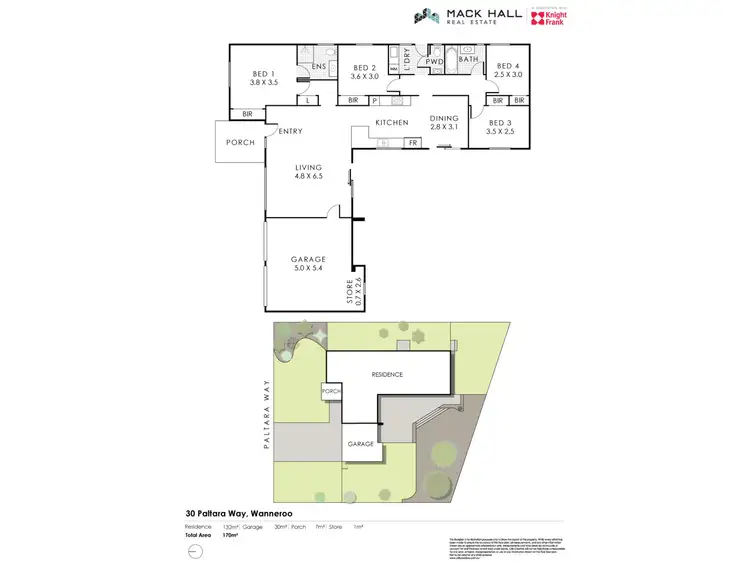 Floorplan of Homely house listing, 30 Paltara Way, Wanneroo WA 6065