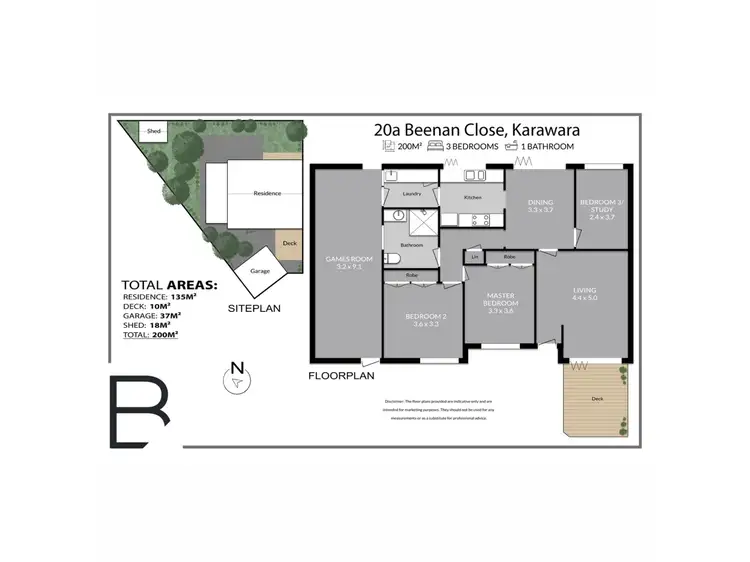 Floorplan of Homely house listing, 20A Beenan Close, Karawara WA 6152