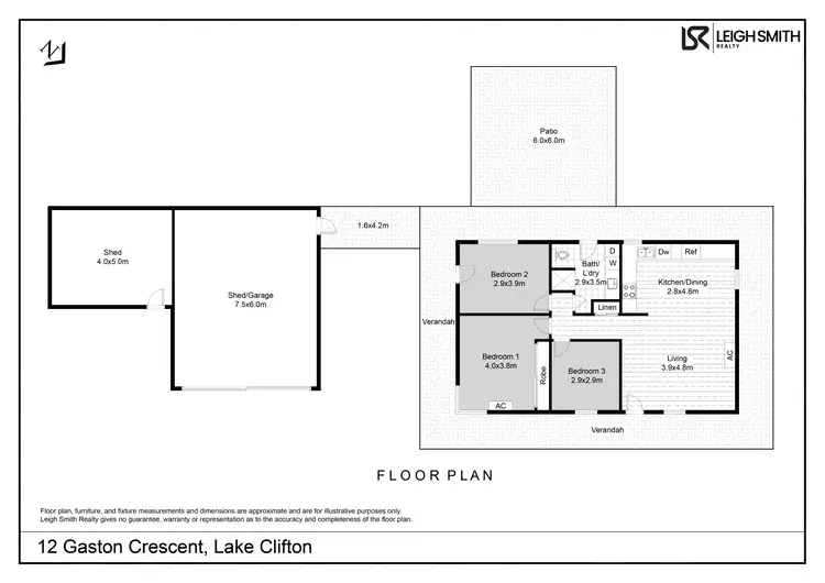Floorplan of Homely house listing, 12 Gaston Crescent, Lake Clifton WA 6215