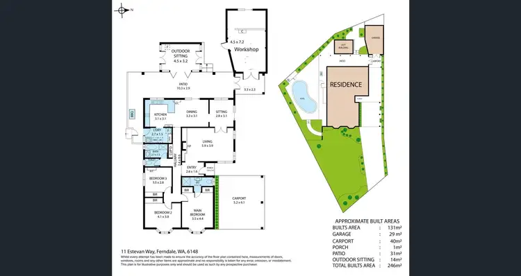 Floorplan of Homely house listing, 11 Estevan Way, Ferndale WA 6148