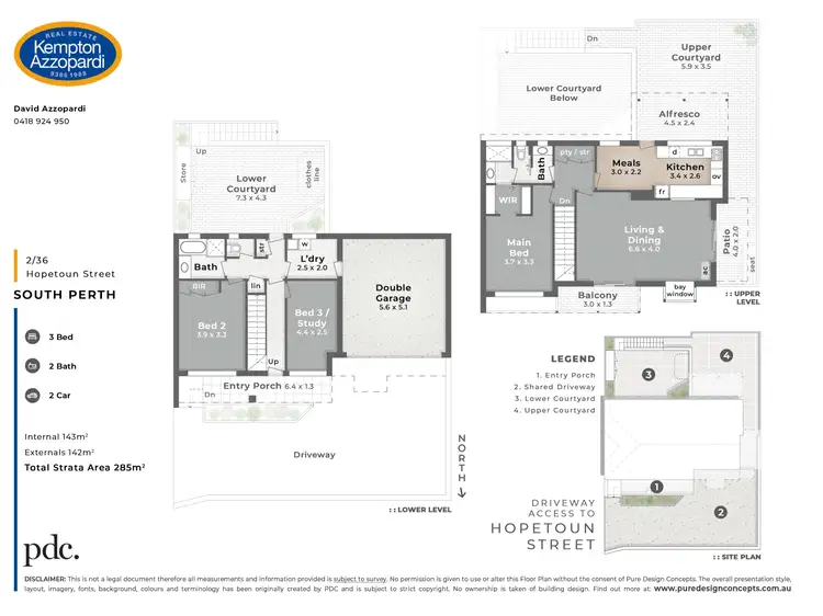 Floorplan of Homely townhouse listing, 2/36 Hopetoun Street, South Perth WA 6151
