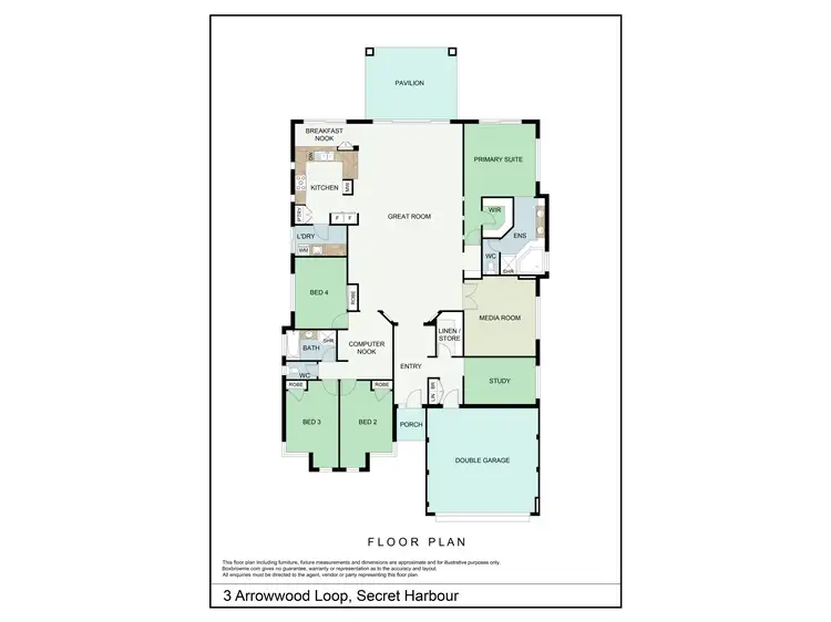 Floorplan of Homely house listing, 3 Arrowwood Loop, Secret Harbour WA 6173