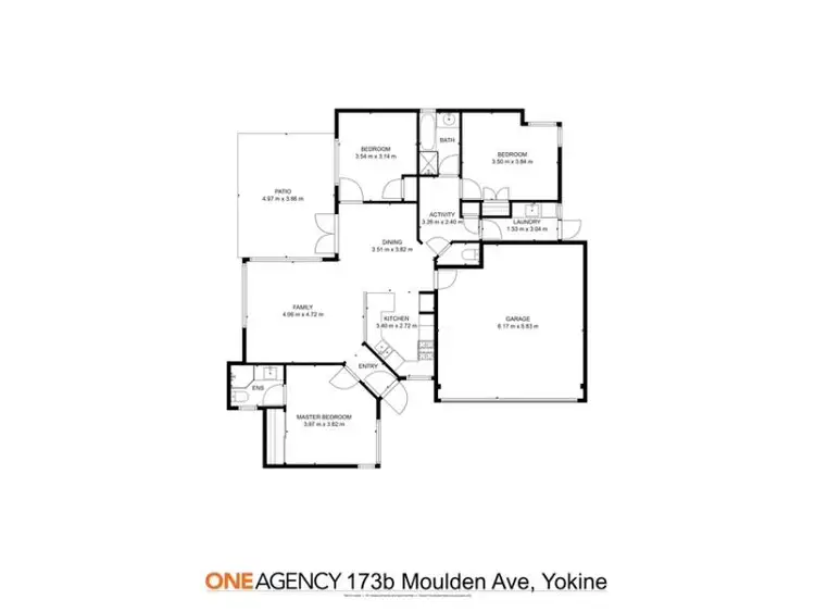 Floorplan of Homely house listing, 173B Moulden Avenue, Yokine WA 6060