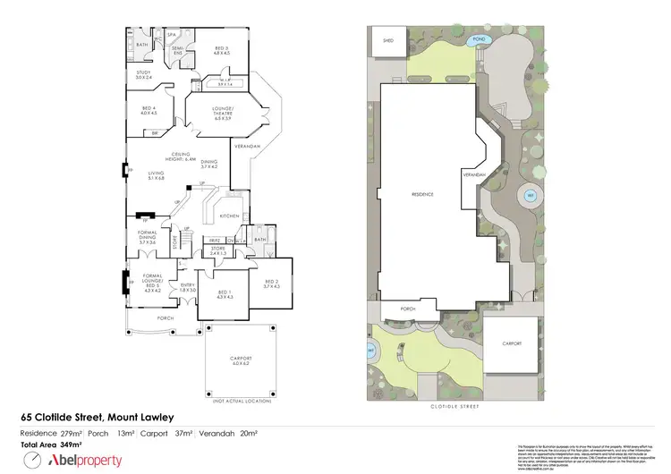 Floorplan of Homely house listing, 65 Clotilde Street, Mount Lawley WA 6050