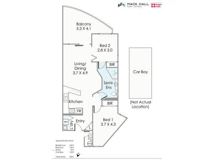 Floorplan of Homely apartment listing, 27/990 Wellington Street, West Perth WA 6005