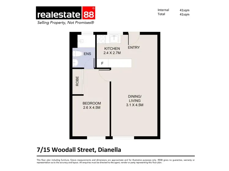 Floorplan of Homely apartment listing, 7/15 Woodall Street, Dianella WA 6059