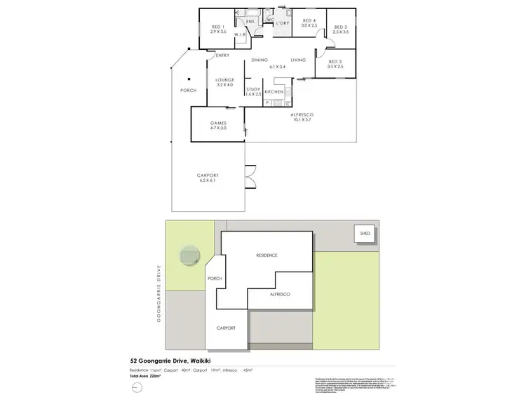 Floorplan of Homely house listing, 52 Goongarrie Drive, Waikiki WA 6169
