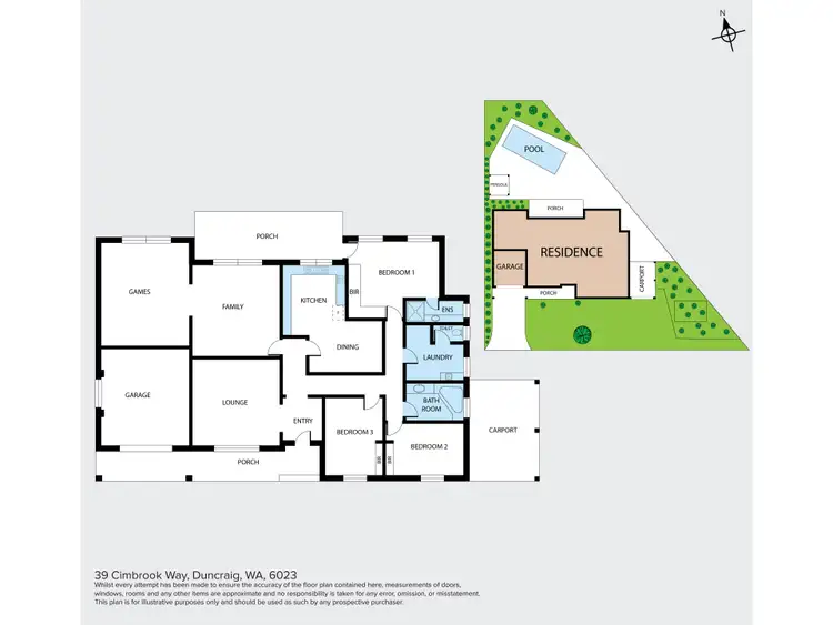 Floorplan of Homely house listing, 39 Cimbrook Way, Duncraig WA 6023