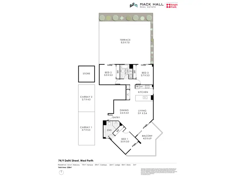 Floorplan of Homely apartment listing, 74/9 Delhi Street, West Perth WA 6005