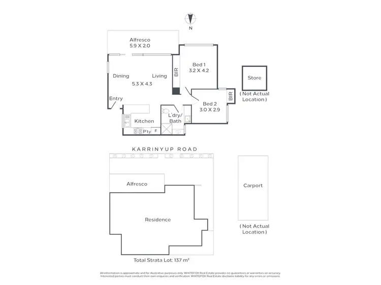 Floorplan of Homely apartment listing, 1/784 Karrinyup Road, Balcatta WA 6021