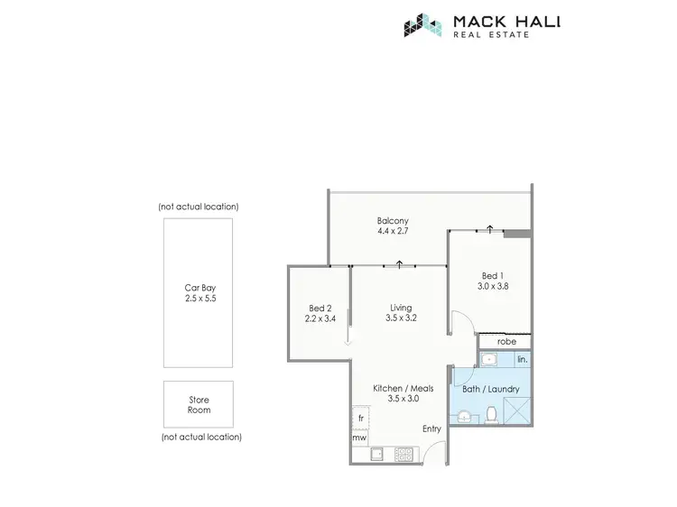 Floorplan of Homely apartment listing, 7/1178 Hay Street, West Perth WA 6005