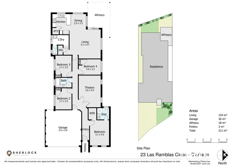 Floorplan of Homely house listing, 23 Las Ramblas Circle, Clarkson WA 6030