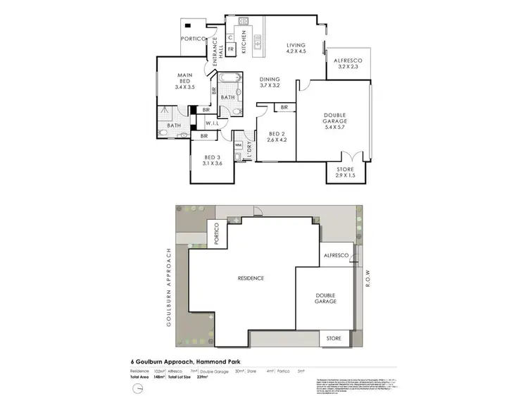 Floorplan of Homely house listing, 6 Goulburn Approach, Hammond Park WA 6164