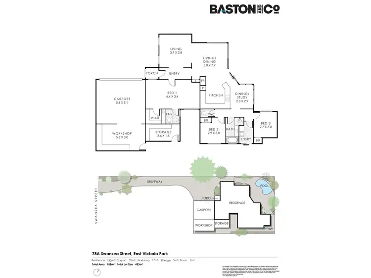 Floorplan of Homely house listing, 78A Swansea Street, East Victoria Park WA 6101