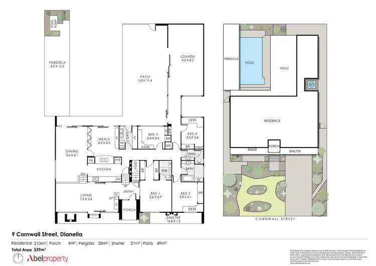 Floorplan of Homely house listing, 9 Cornwall Street, Dianella WA 6059