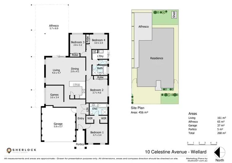 Floorplan of Homely house listing, 10 Celestine Avenue, Wellard WA 6170